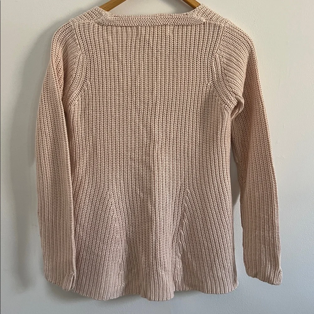 Zara Soft Pink V-Neck Sweater - Picture 5 of 5
